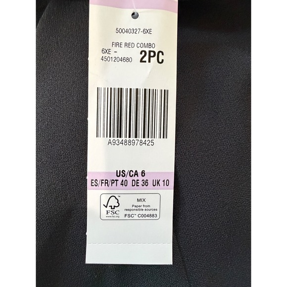 Le Suit Scoop Neck Dress with Crew Neck Jacket (Two Piece Set)Size‎ 6 - Picture 8 of 16